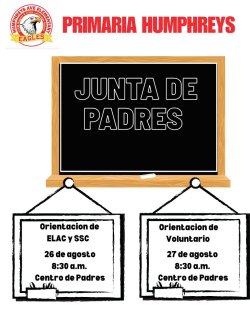 Parent Volunteer Orientation Flyer